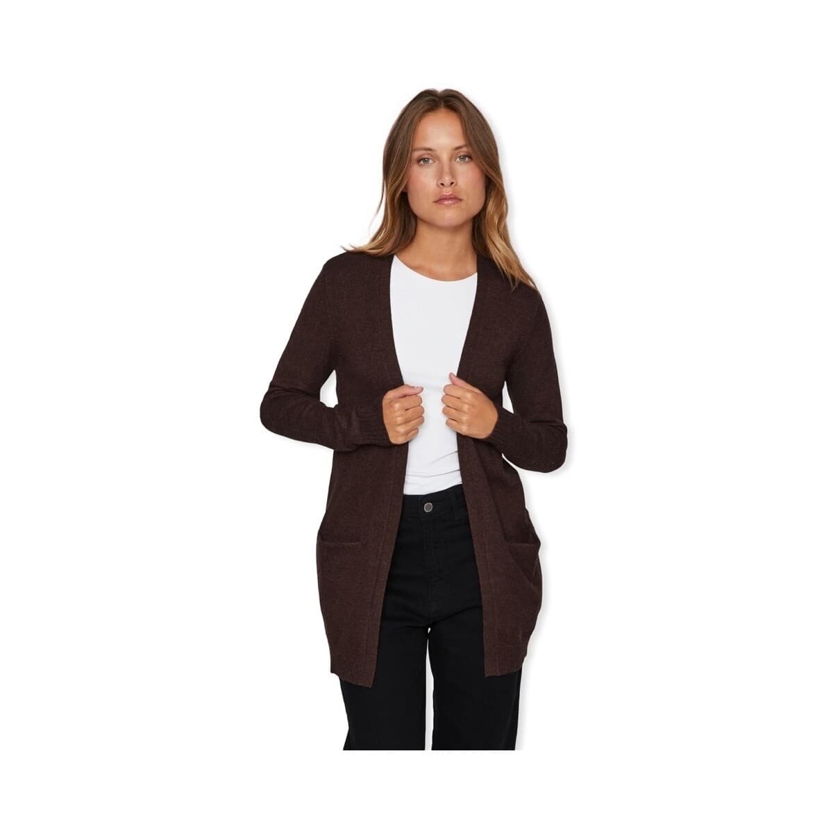 Παλτό Vila Noos Ril Cardigan - Coffee Bean