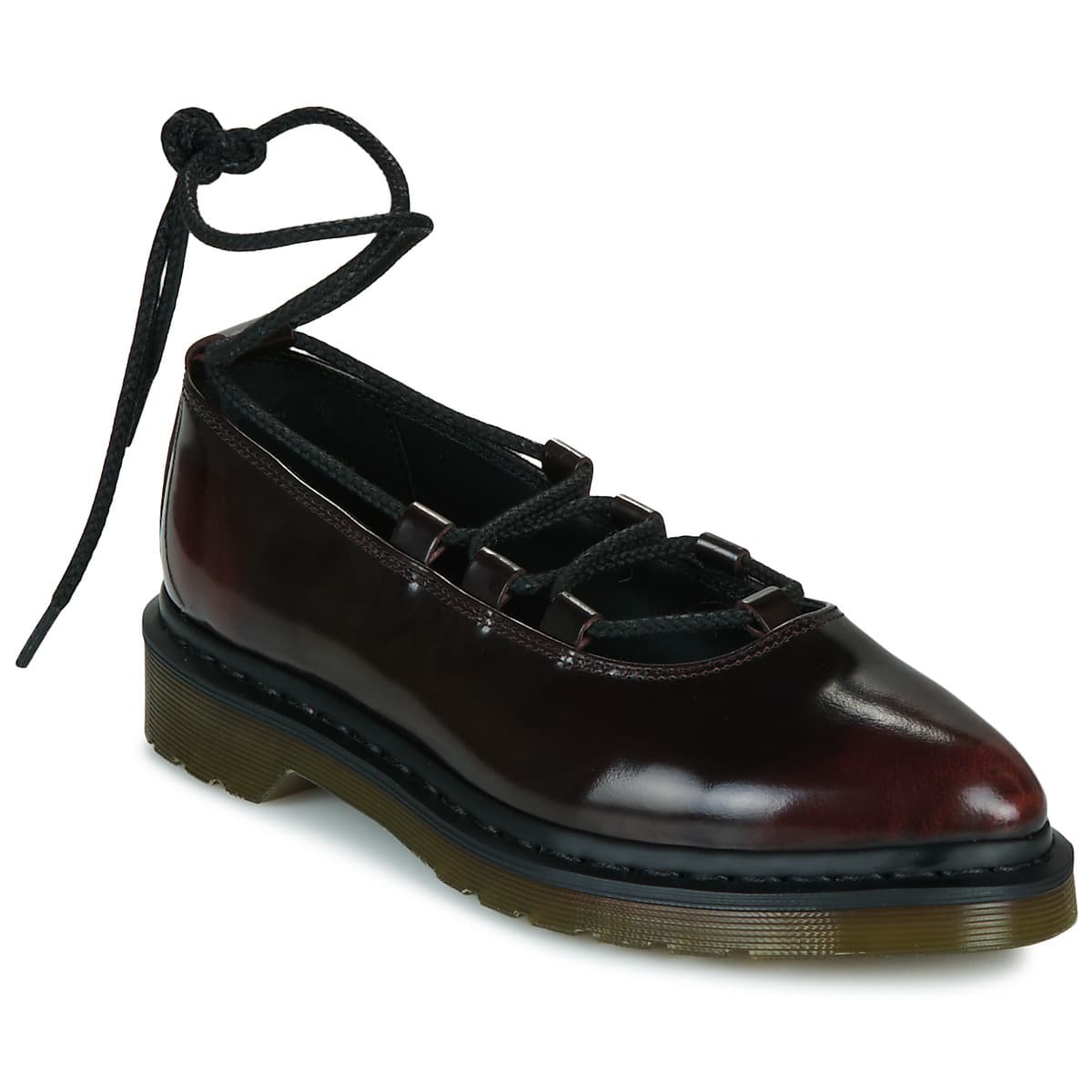 Μπαλαρίνες Dr. Martens Elphie II Lace Up Cherry Red Arcadia