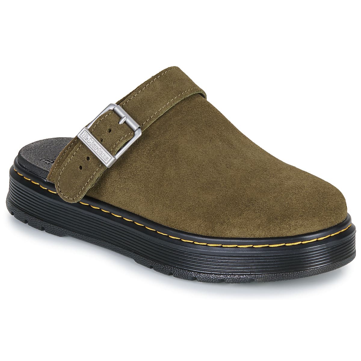 Τσόκαρα Dr. Martens Brookline Mule DMs Olive Bronx Suede