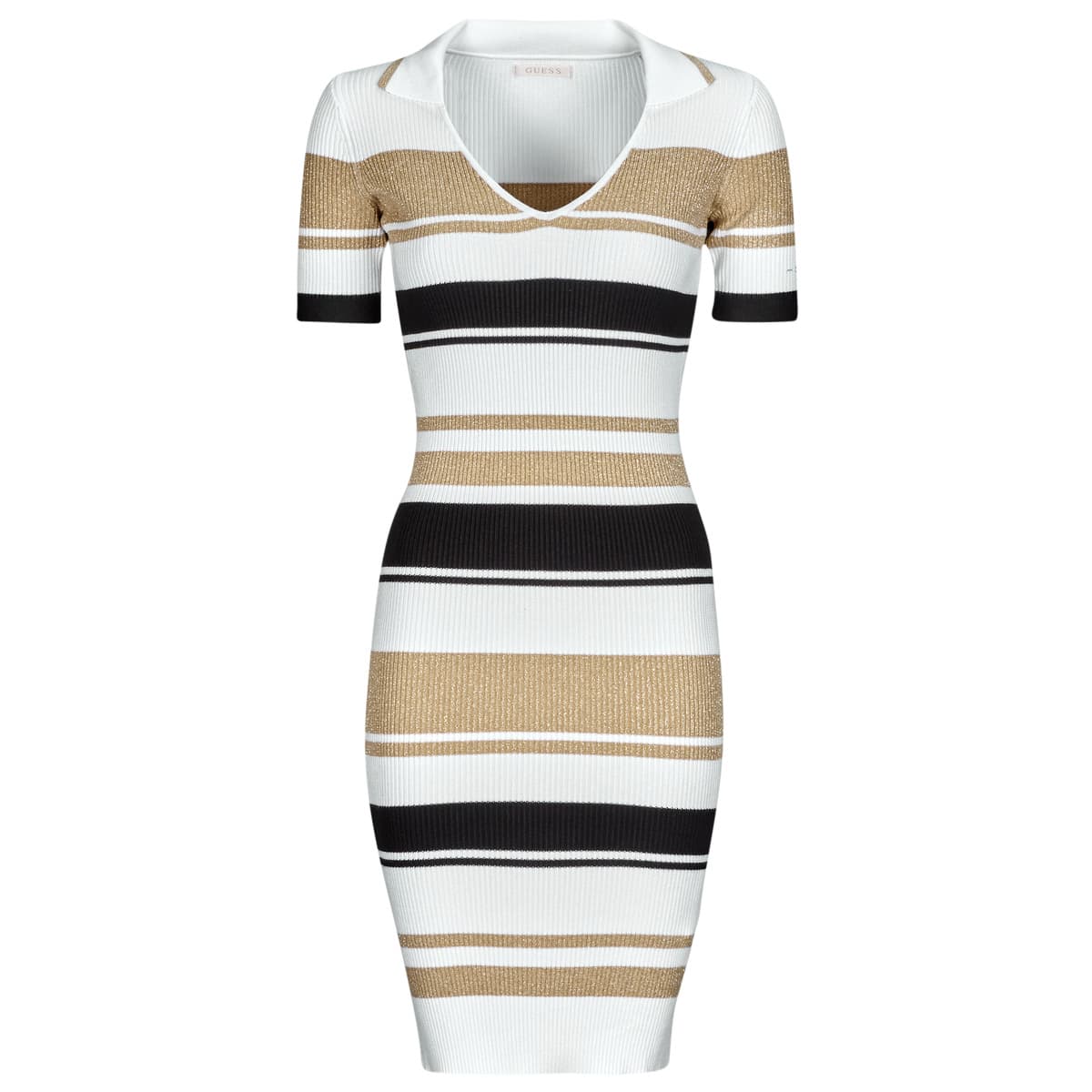 Κοντά Φορέματα Guess EVIE STRIPED POLO DRESS