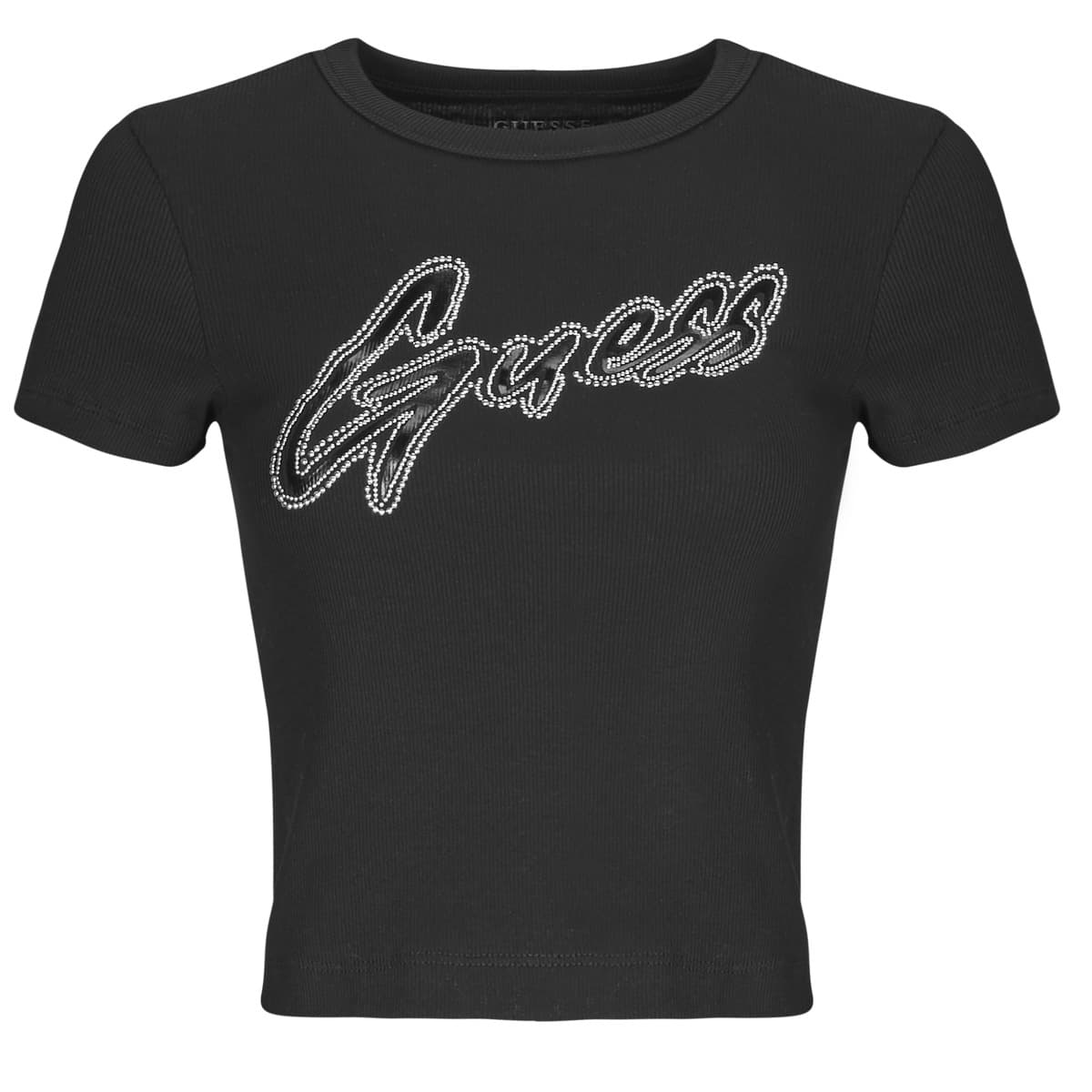 T-shirt με κοντά μανίκια Guess RIB LOGO