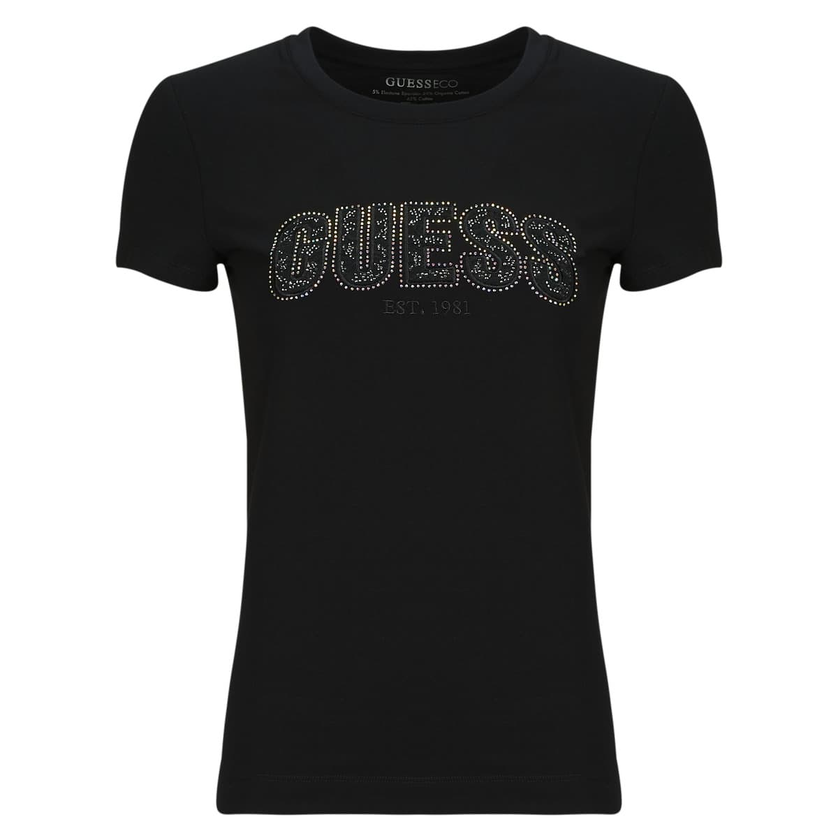 T-shirt με κοντά μανίκια Guess LOGO LACE