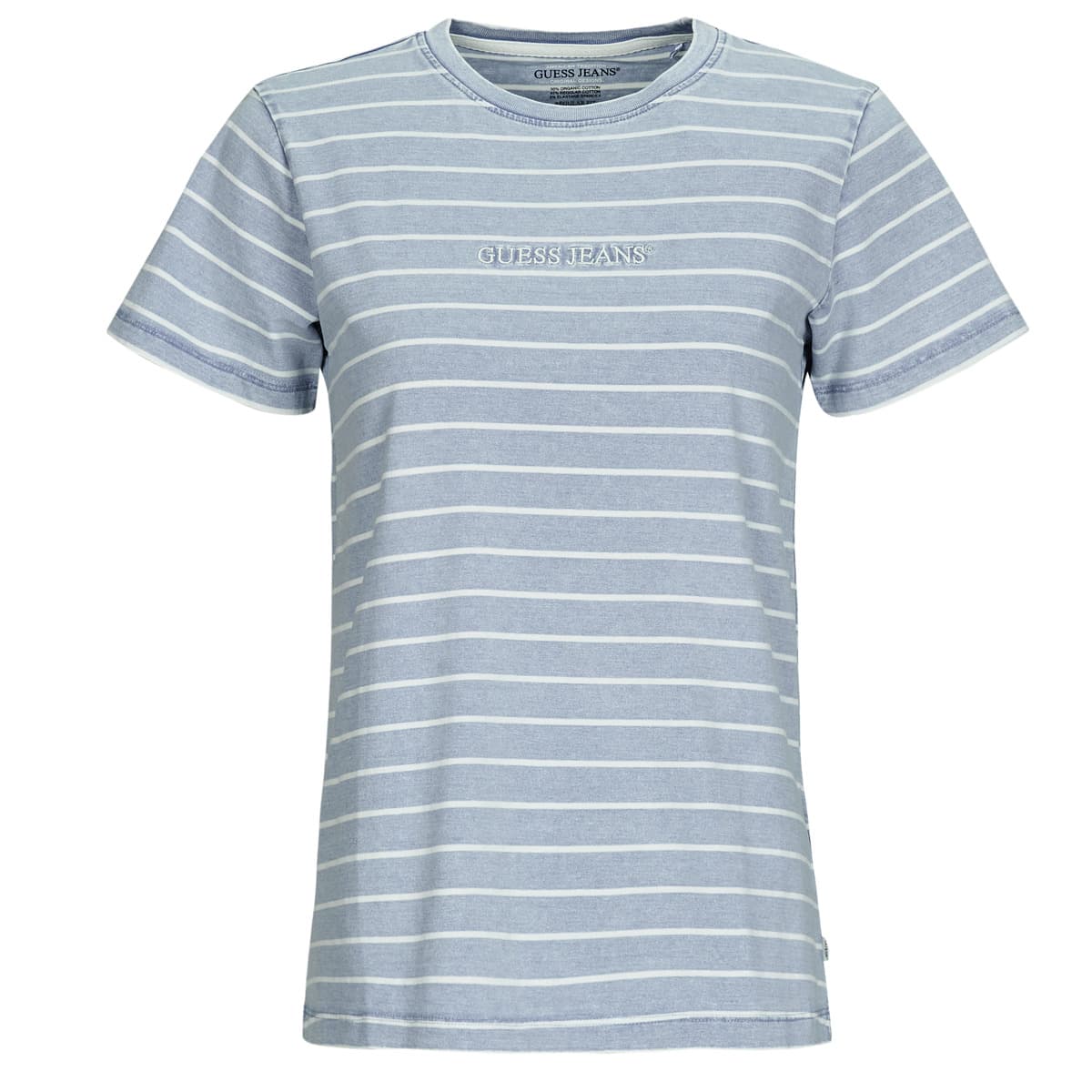 T-shirt με κοντά μανίκια Guess SS CN REG YD STRIPED TEE