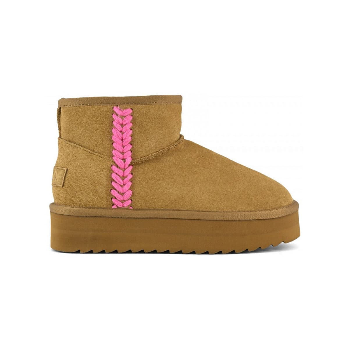 Μποτίνια Colors of California Platform boot spike stitching