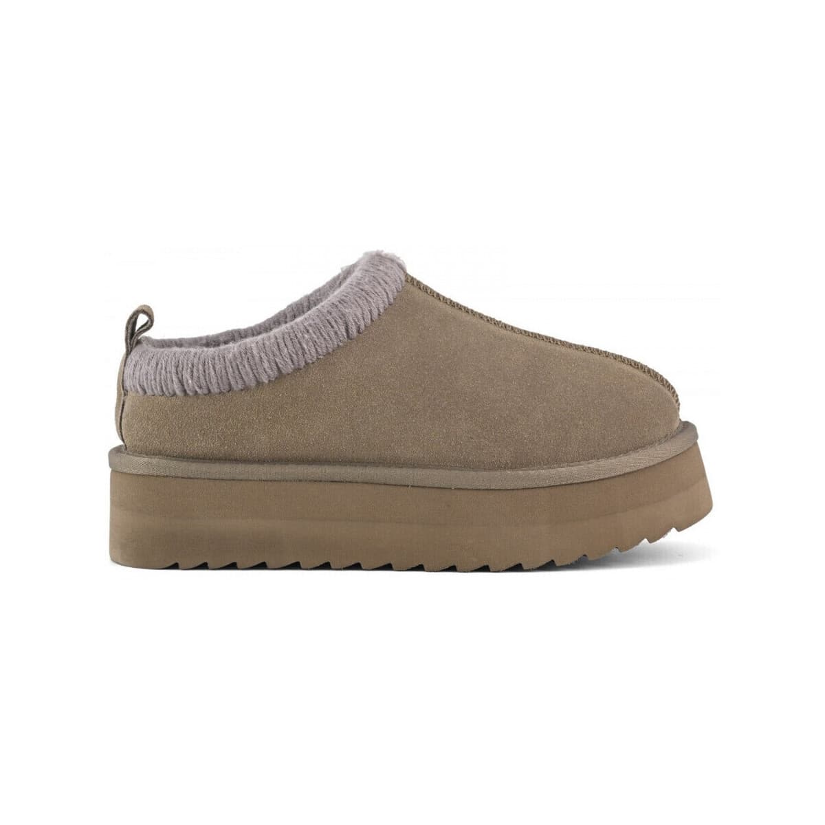 Παντόφλες Colors of California Eggy platform bold stitching