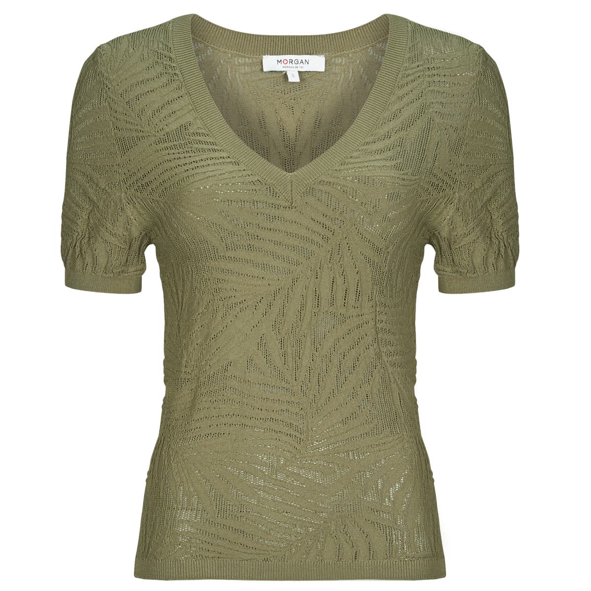 T-shirt με κοντά μανίκια Morgan MPALM