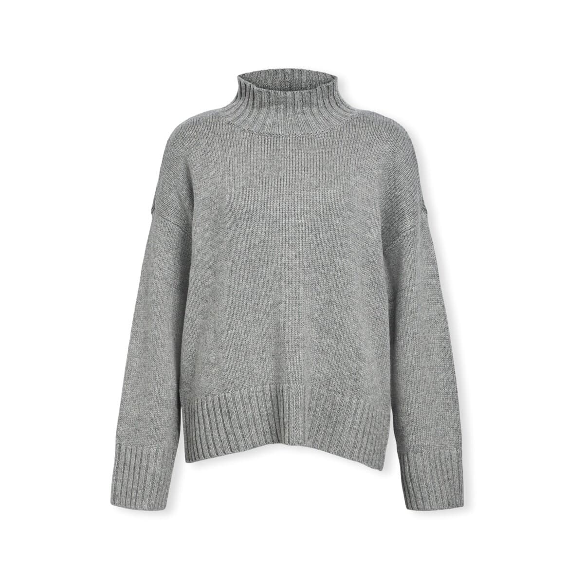 Πουλόβερ Object Noos Agnes LO Knit - Medium Grey Melange