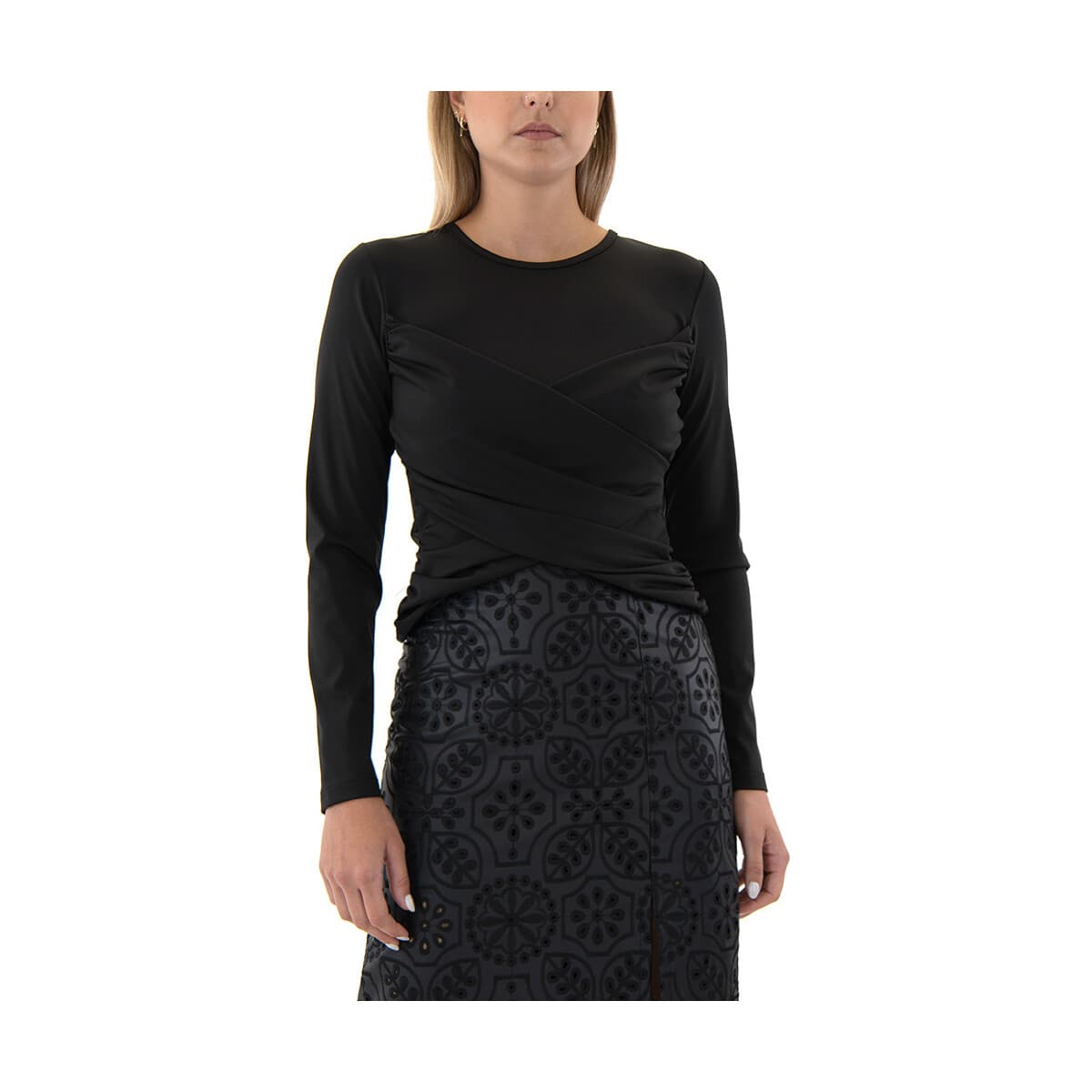 Μπλουζάκια με μακριά μανίκια Twenty-29 LONG SLEEVE CROP BLOUSE WOMEN