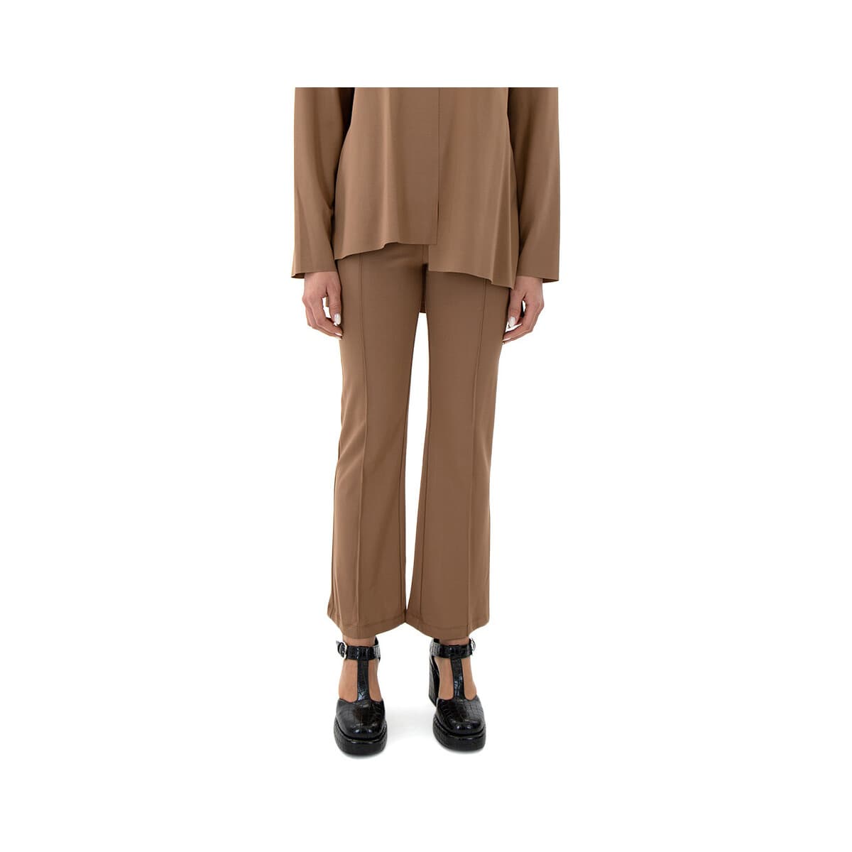 Παντελόνια My T Wearables ELASTIC HIGH WAIST SLIM FIT PANTS WOMEN