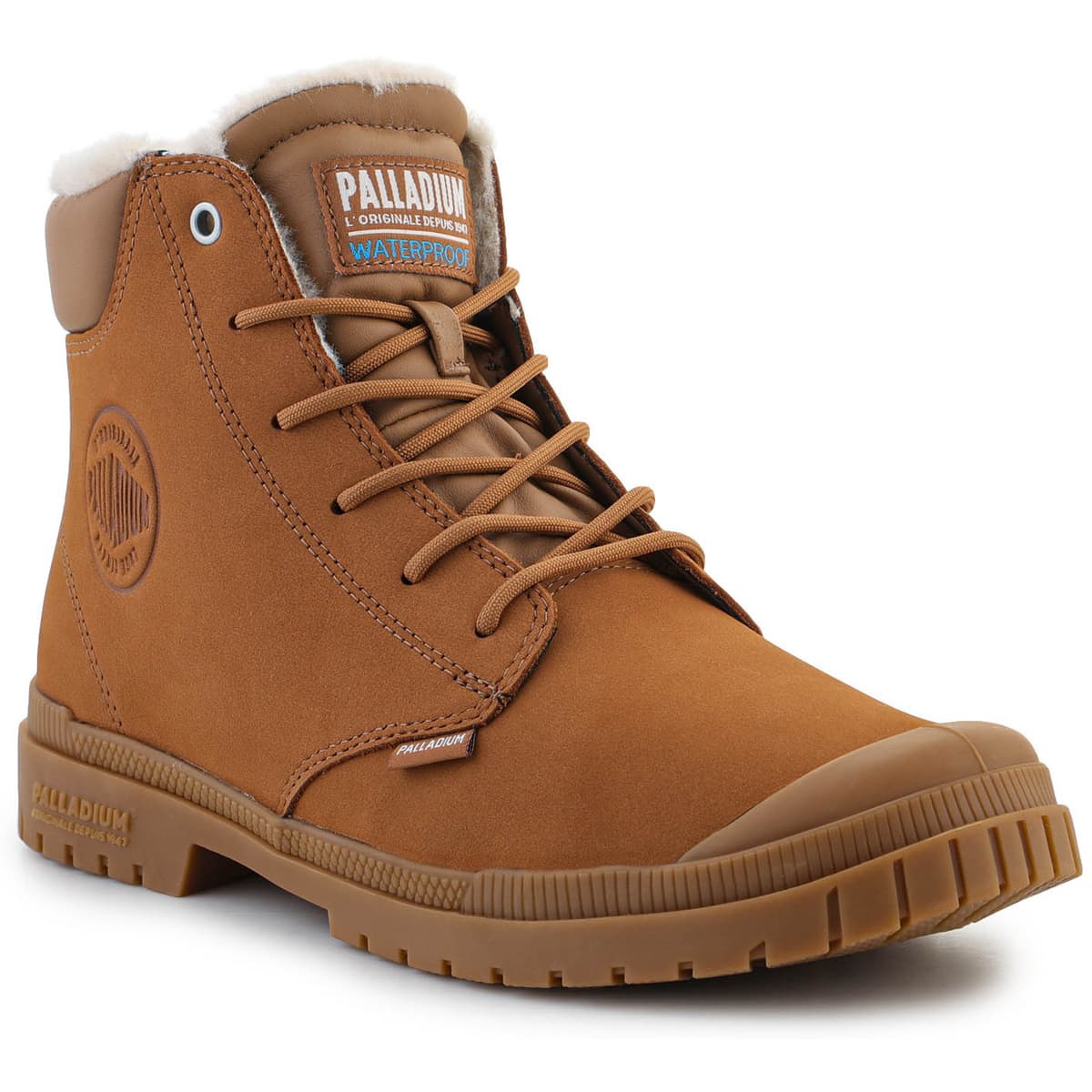 Μπότες Palladium sp20 Cuff Leather Waterproof WL 79067-257-M Mahogany