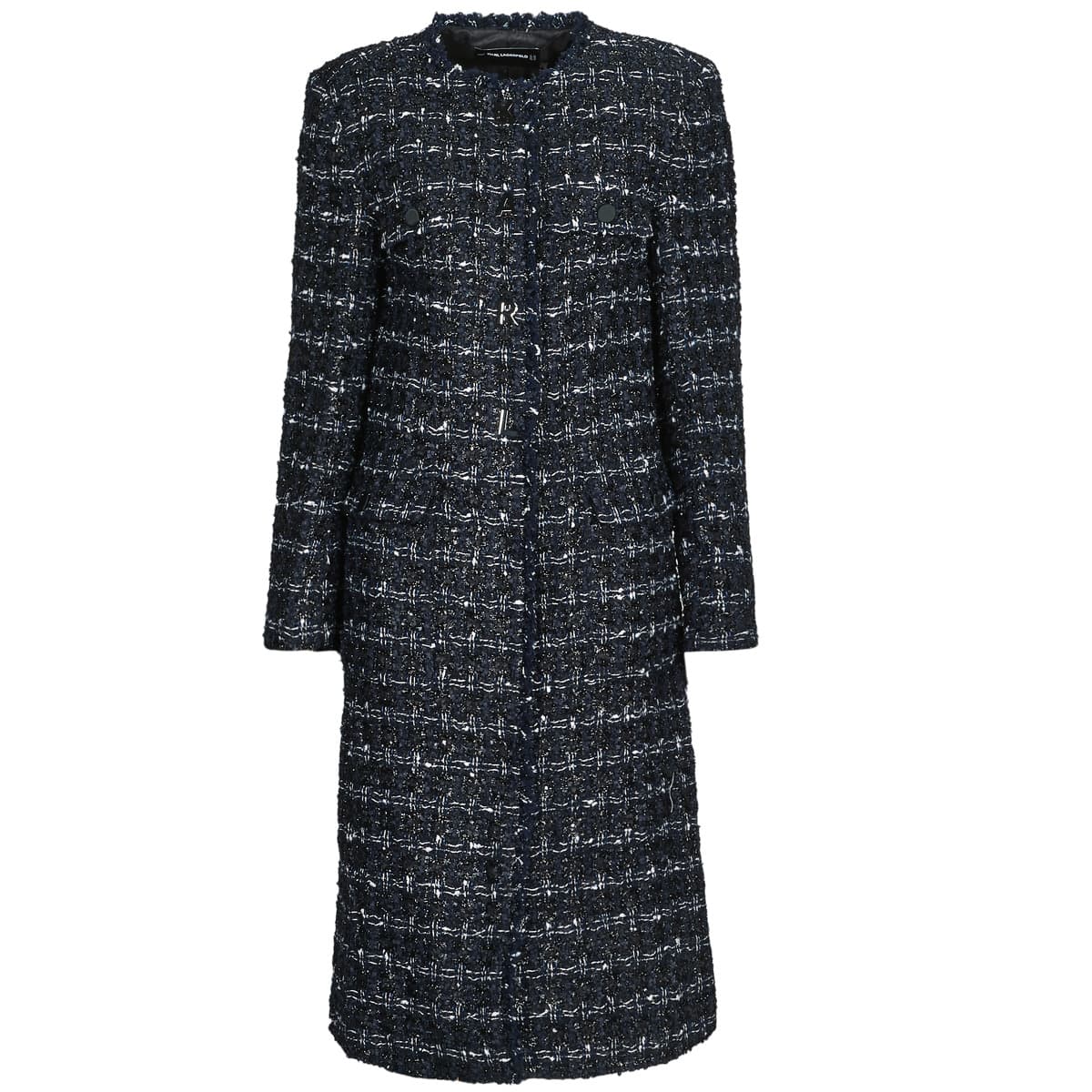 Παλτό Karl Lagerfeld BOUCLE LONG JACKET
