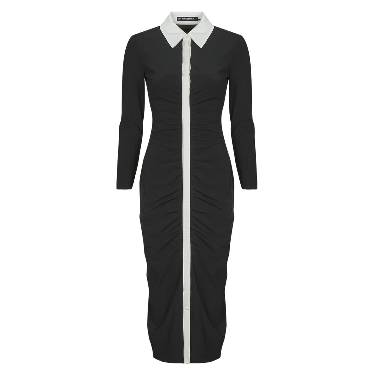 Μακριά Φορέματα Karl Lagerfeld LSLV POLO DRESS