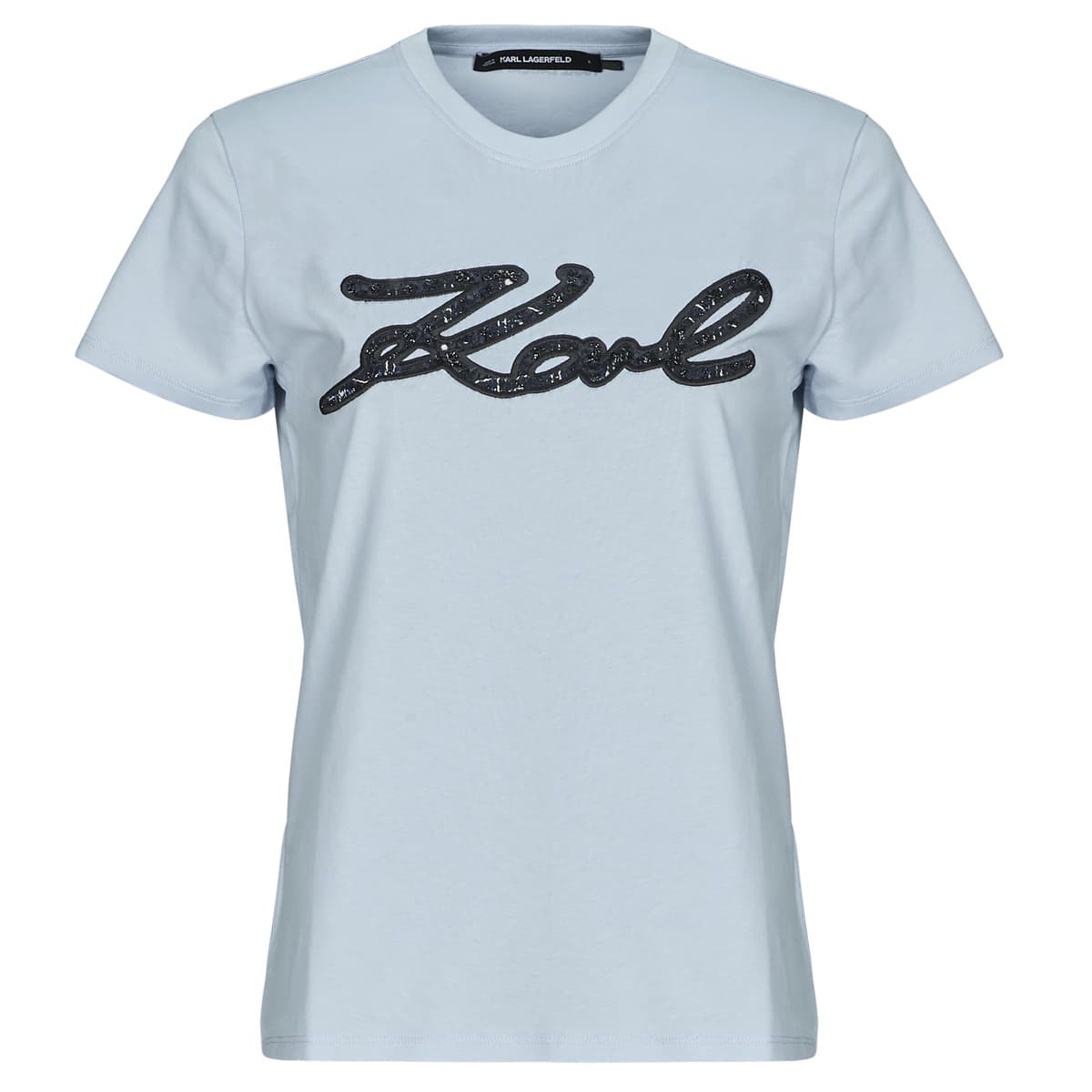T-shirt με κοντά μανίκια Karl Lagerfeld BOUCLE KARL SIGNATURE T-SHIRT