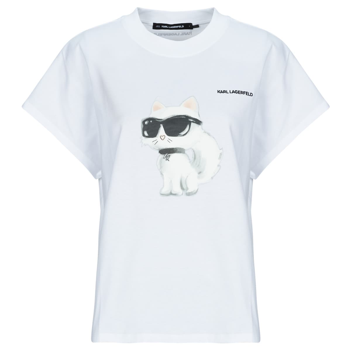 T-shirt με κοντά μανίκια Karl Lagerfeld IKON AQUARELLE C LOOSE T-SHIRT