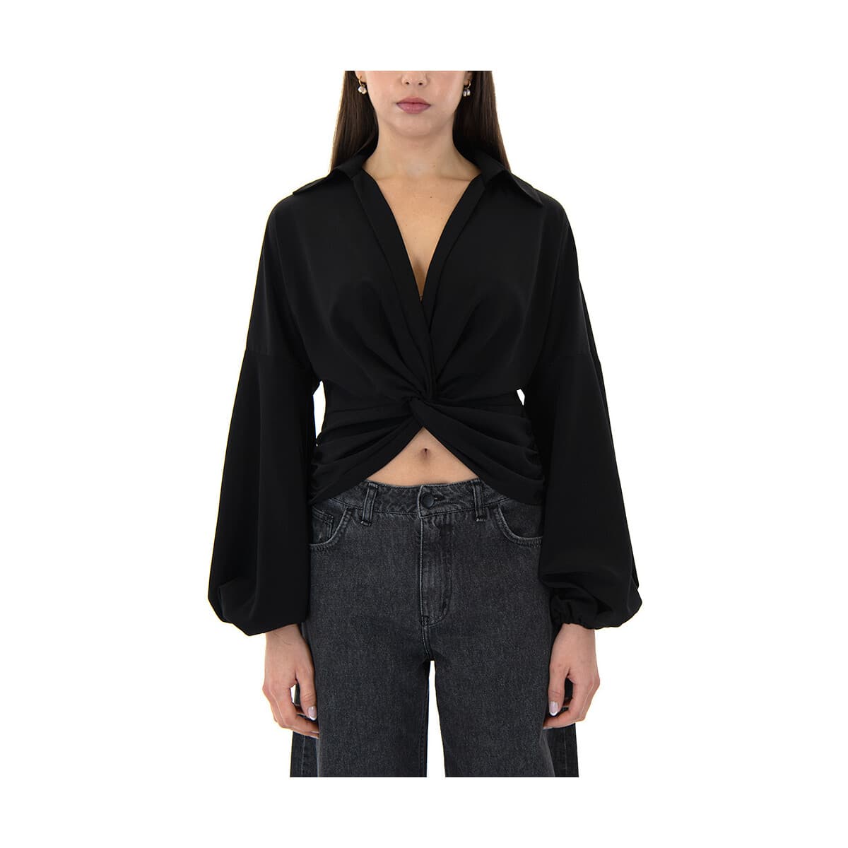 Μπλουζάκια με μακριά μανίκια Moutaki LONGSLEEVE V-NECK TUNIC WOMEN