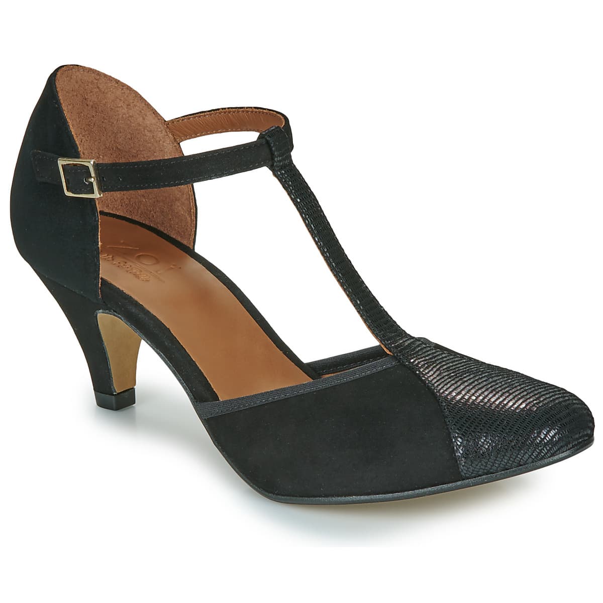 Γόβες Otess / Zoï Z1630-IGUANA-NOIR-CAM-NOIR