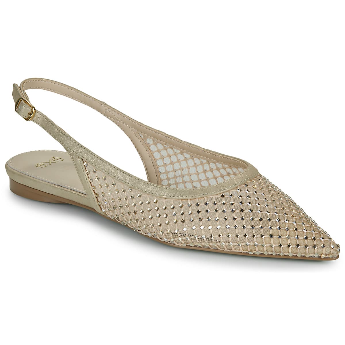 Μπαλαρίνες Exé Shoes MIAMI-222-STRASS-GOLD
