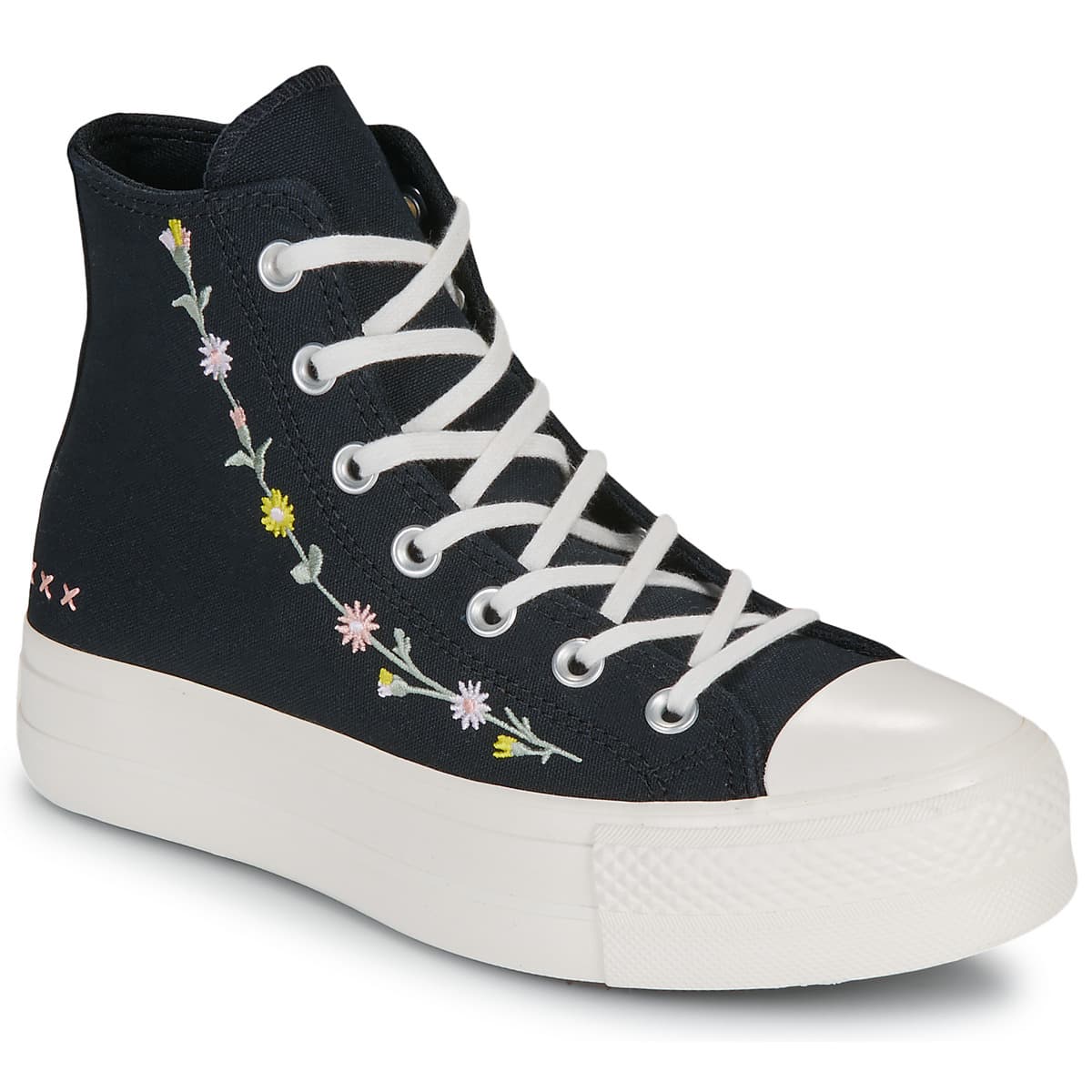 Ψηλά Sneakers Converse CHUCK TAYLOR ALL STAR LIFT FLORAL EMBROIDERY