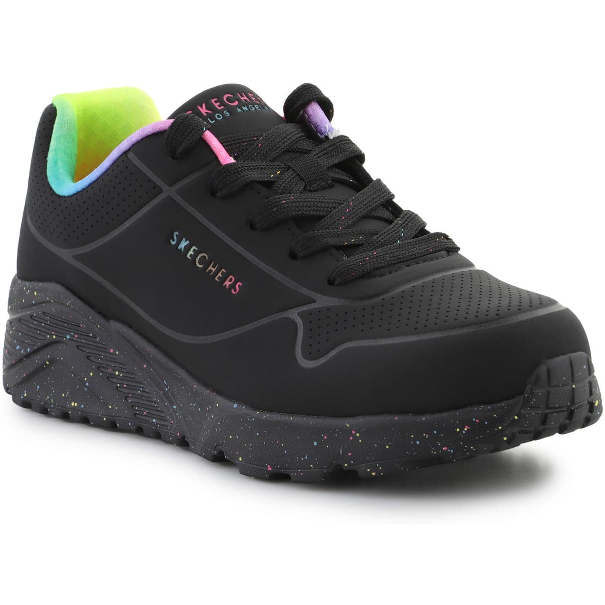 Σανδάλια Skechers Uno Lite Rainbow Speckle 310456L-BKMT Black/Multi