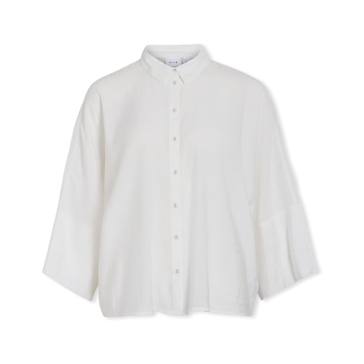 Μπλούζα Vila Aspyn 3/4 Loose Shirt - Cloud Dancer