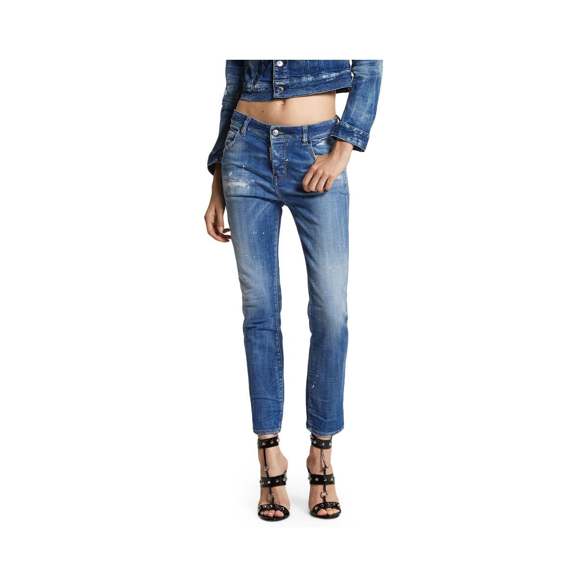 Jeans Dsquared COOL GIRL LOW WAIST SLIM FIT JEANS WOMEN