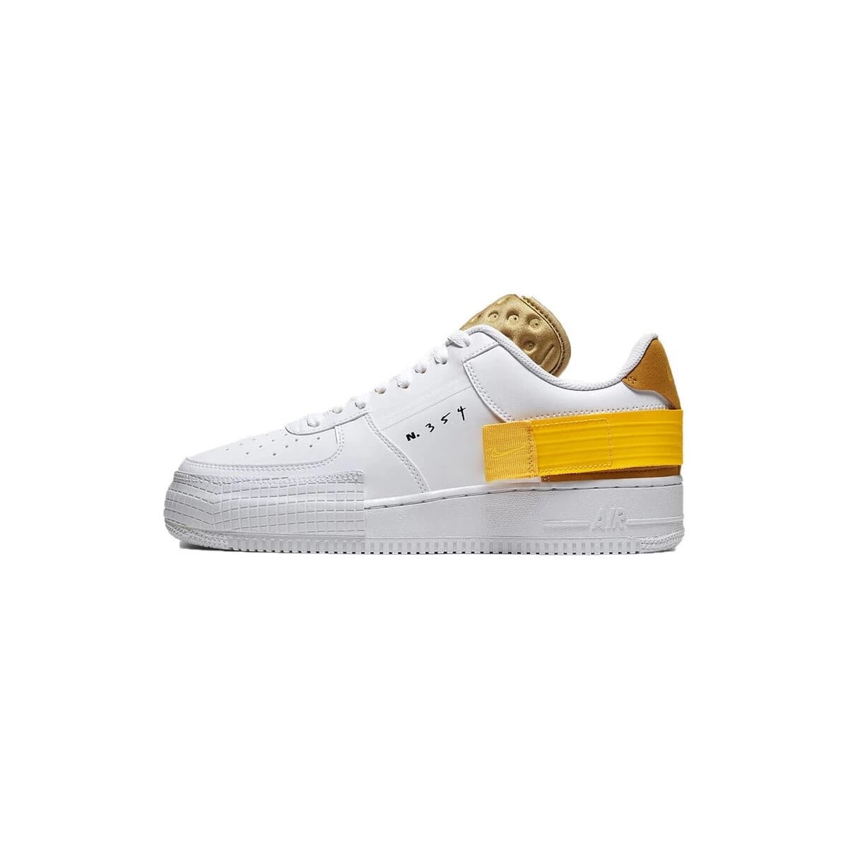 Sneakers Nike Air Force 1 Drop Type White Gold Yellow