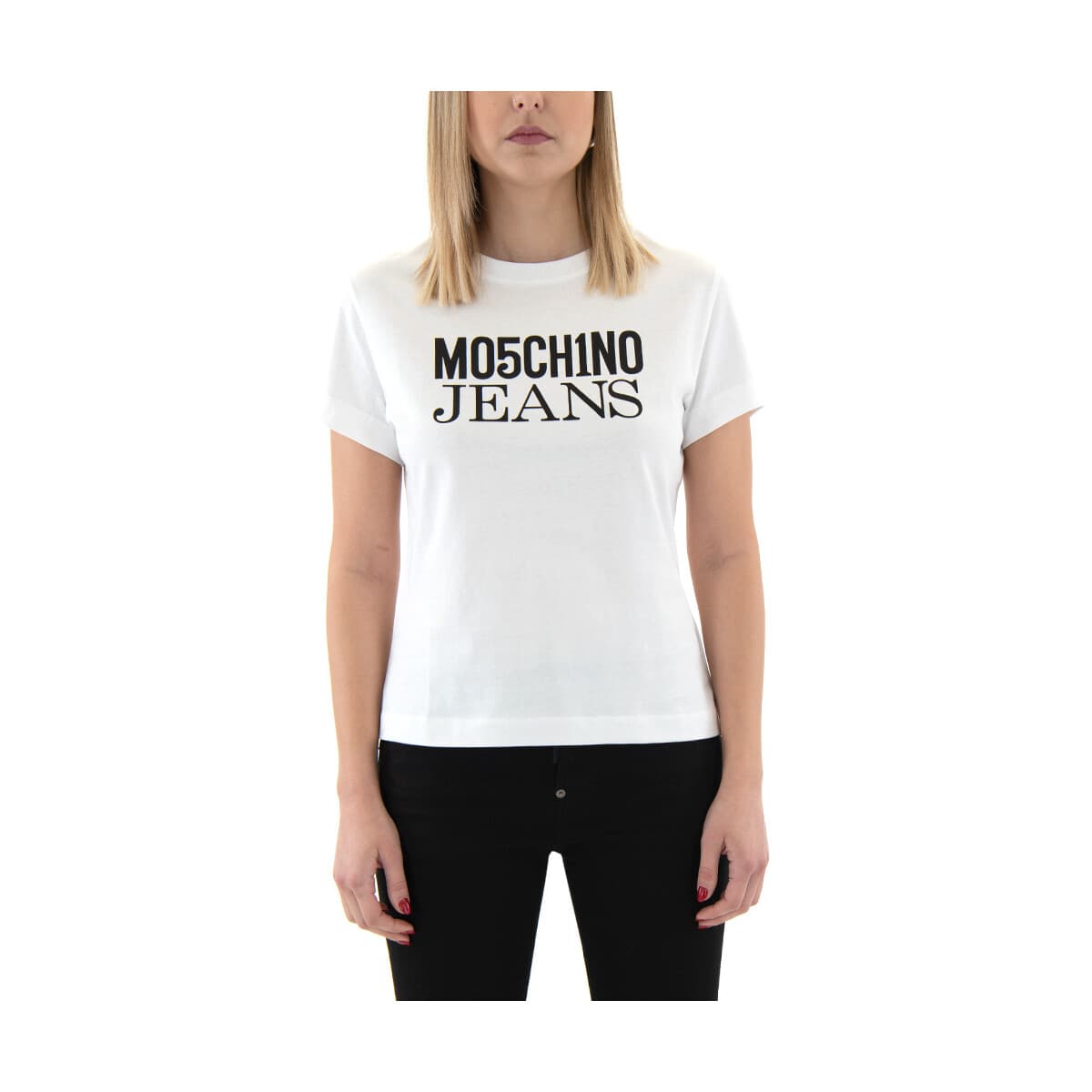 T-shirt με κοντά μανίκια Moschino T-SHIRT WOMEN JEANS