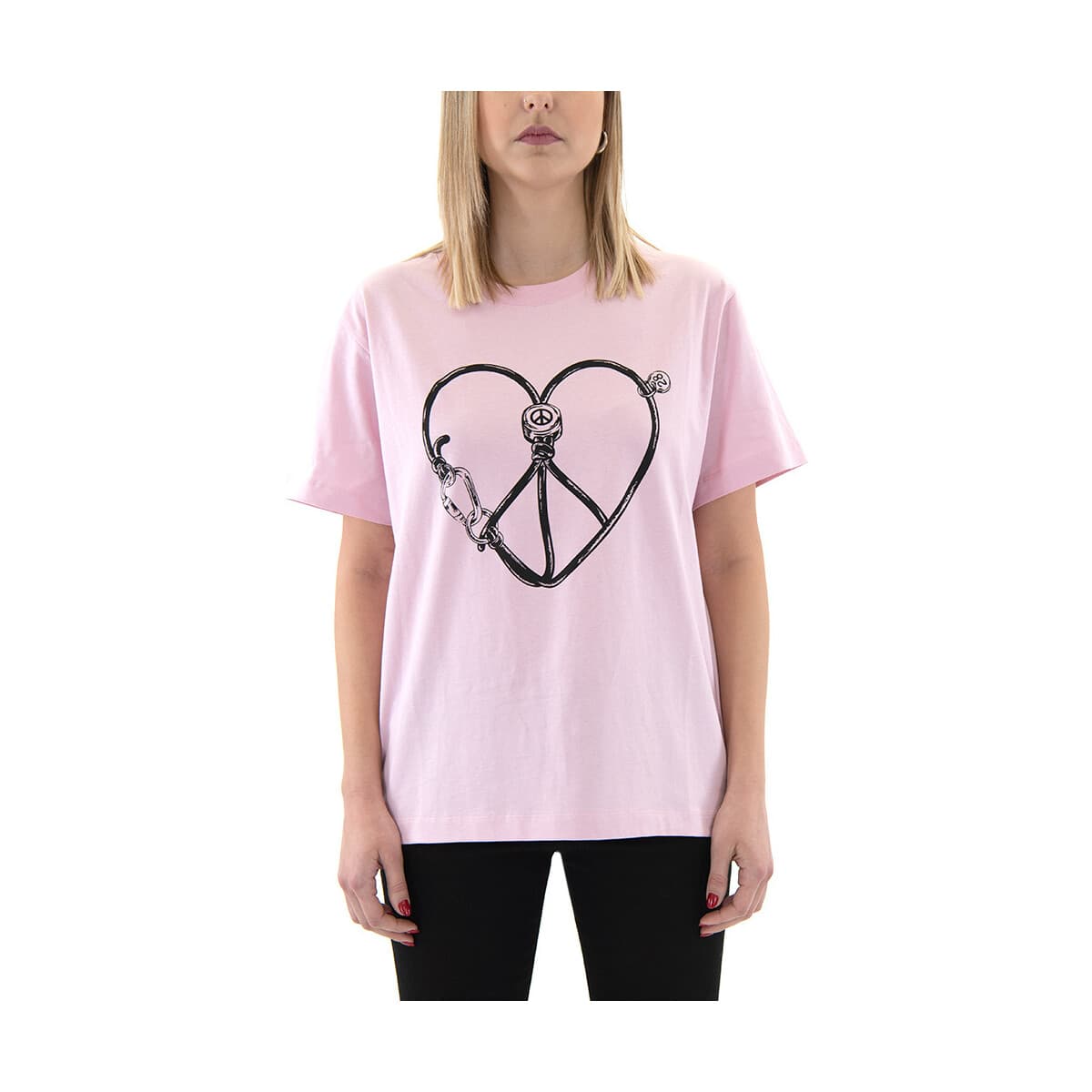 T-shirt με κοντά μανίκια Moschino T-SHIRT WOMEN JEANS