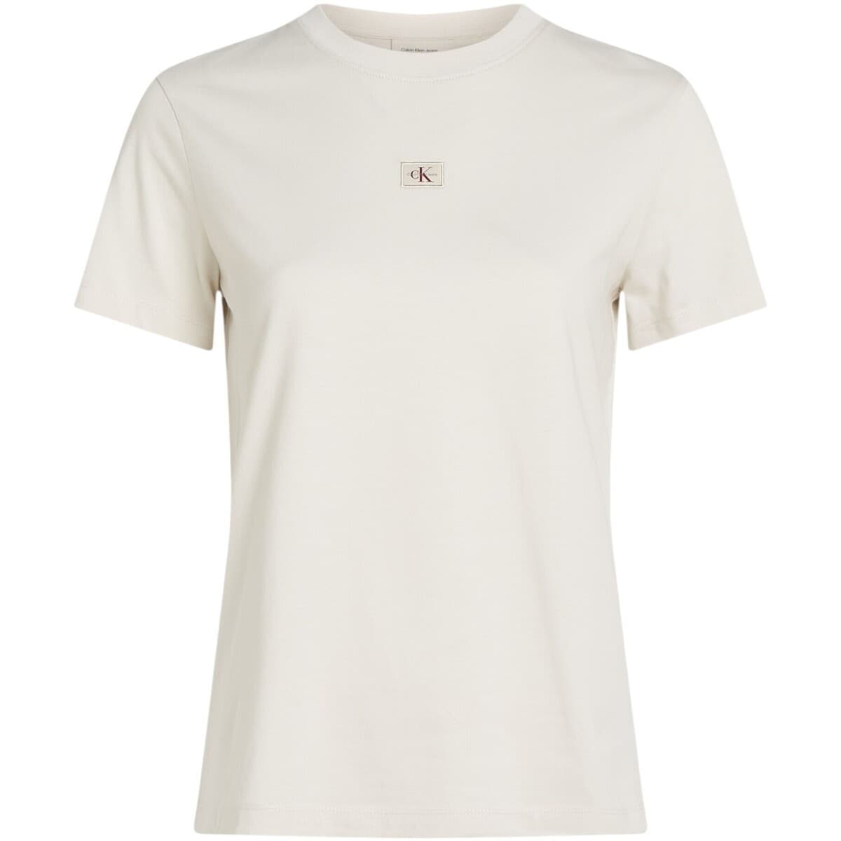 T-shirt με κοντά μανίκια Calvin Klein Jeans WOVEN LABEL REGULAR J20J225243