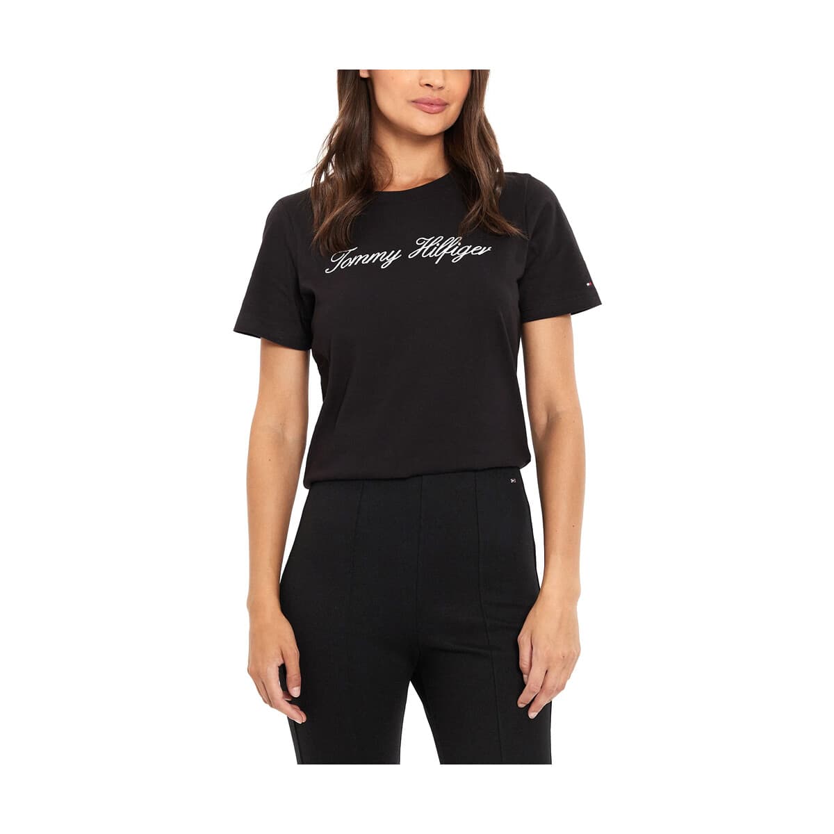 T-shirt με κοντά μανίκια Tommy Hilfiger LOGO C NECK REGULAR FIT T-SHIRT WOMEN