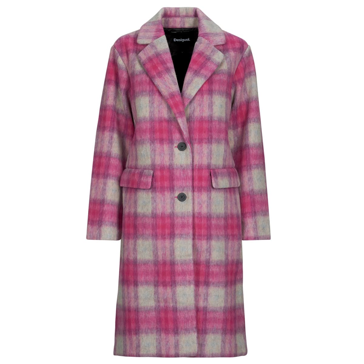 Παλτό Desigual PINKCHECK