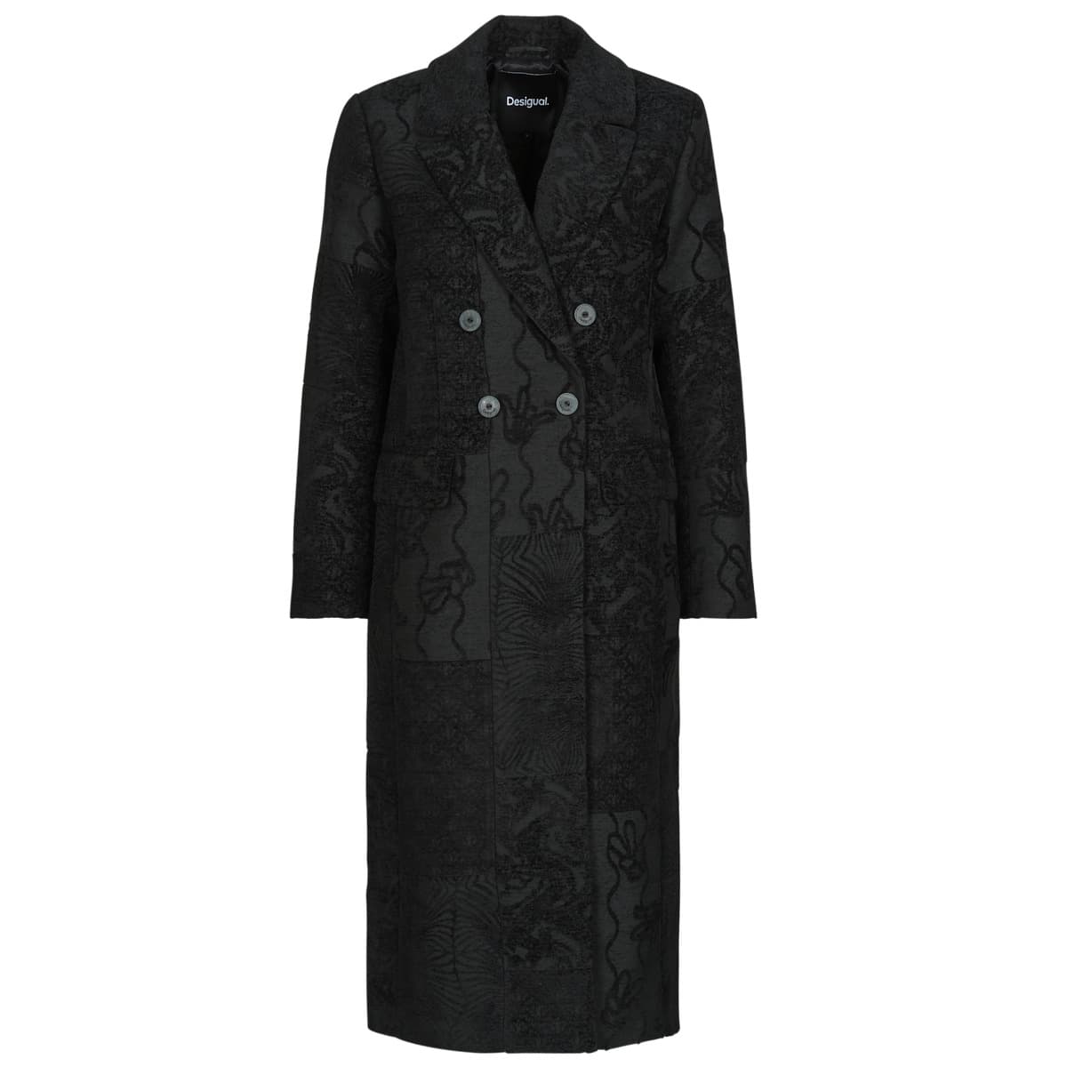 Παλτό Desigual PATCH BLACK