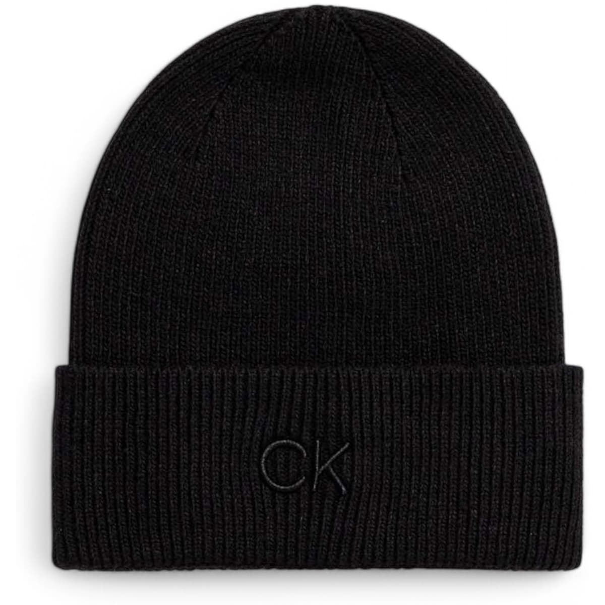 Σκούφος Calvin Klein Jeans CK EMBROIDERY FINE RIB BEANIE K60K612590
