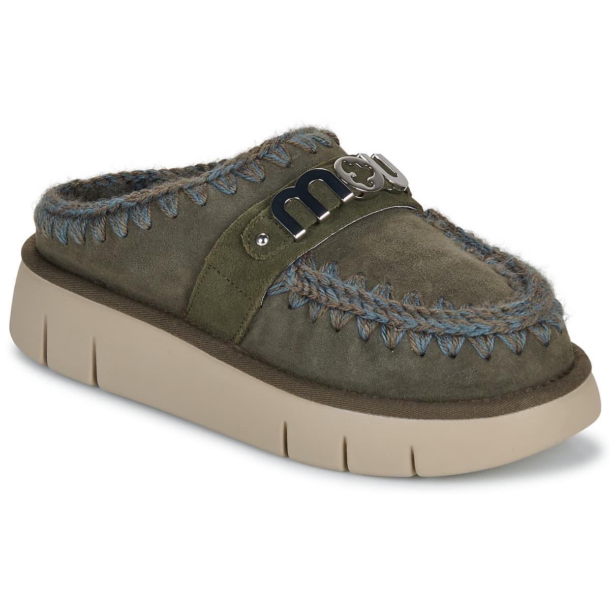 Mules Mou BOUNCE CLOG METAL LOGO