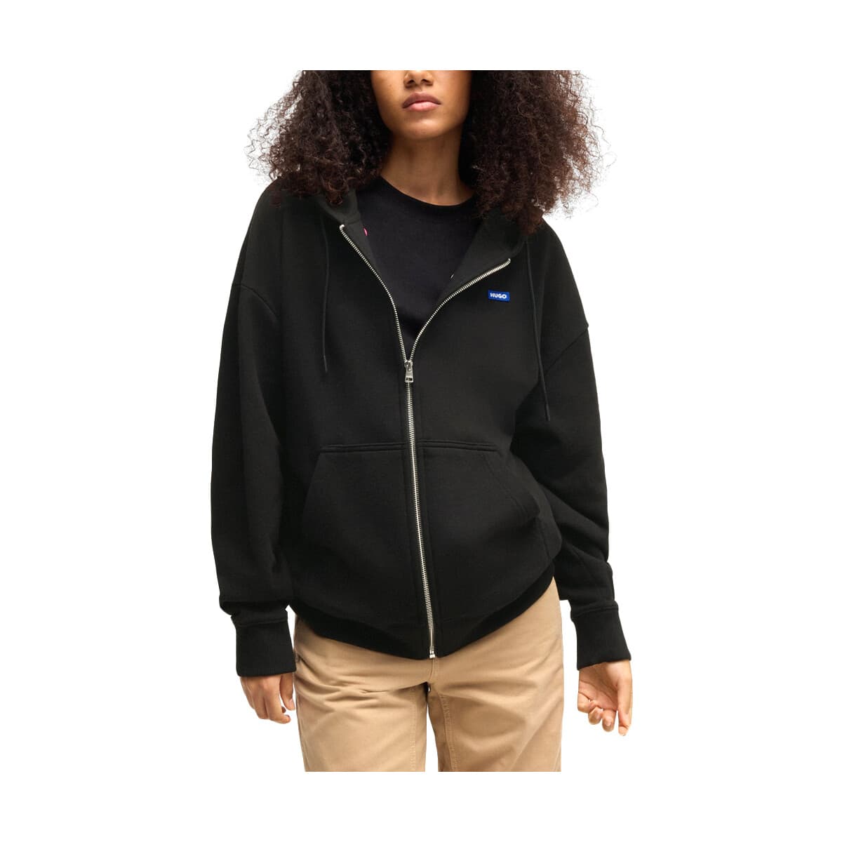 Μπουφάν / Ζακέτες BOSS DOA B LOGO ZIP HOODIE WOMEN