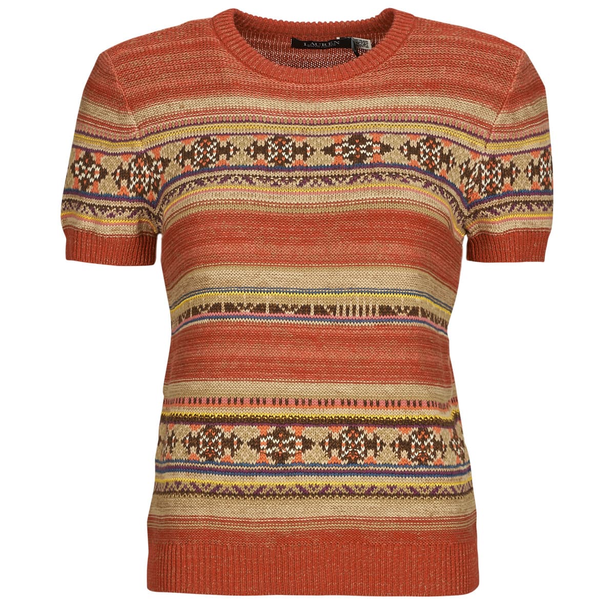 Πουλόβερ Lauren Ralph Lauren EYELAH-SHORT SLEEVE-PULLOVER