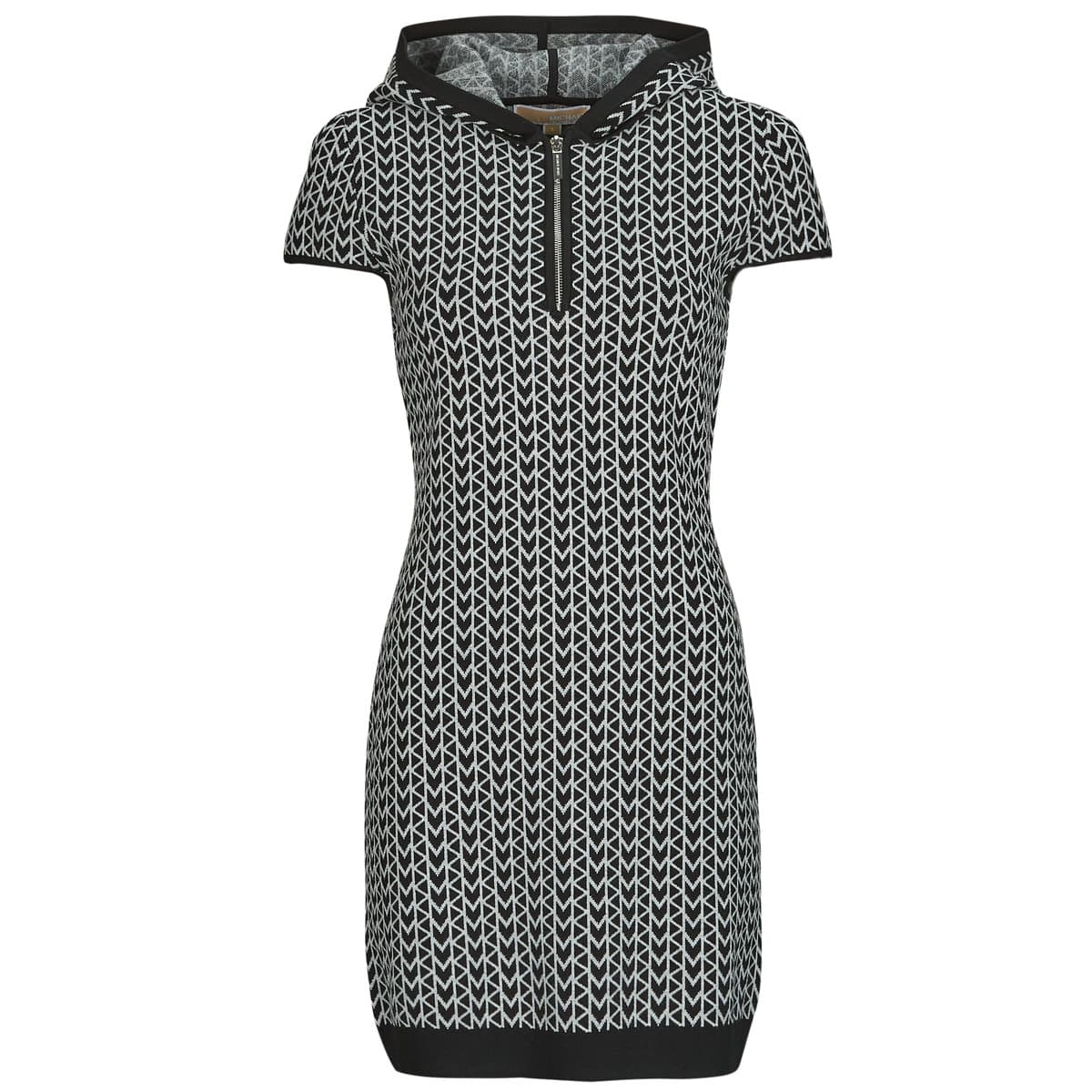 Κοντά Φορέματα MICHAEL Michael Kors MK JACQ HOODED ZIP DRS