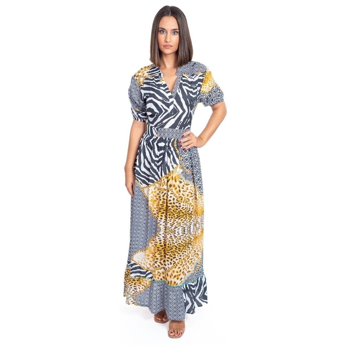 Μακριά Φορέματα Isla Bonita By Sigris Μακρύ Μίντι Φόρεμα