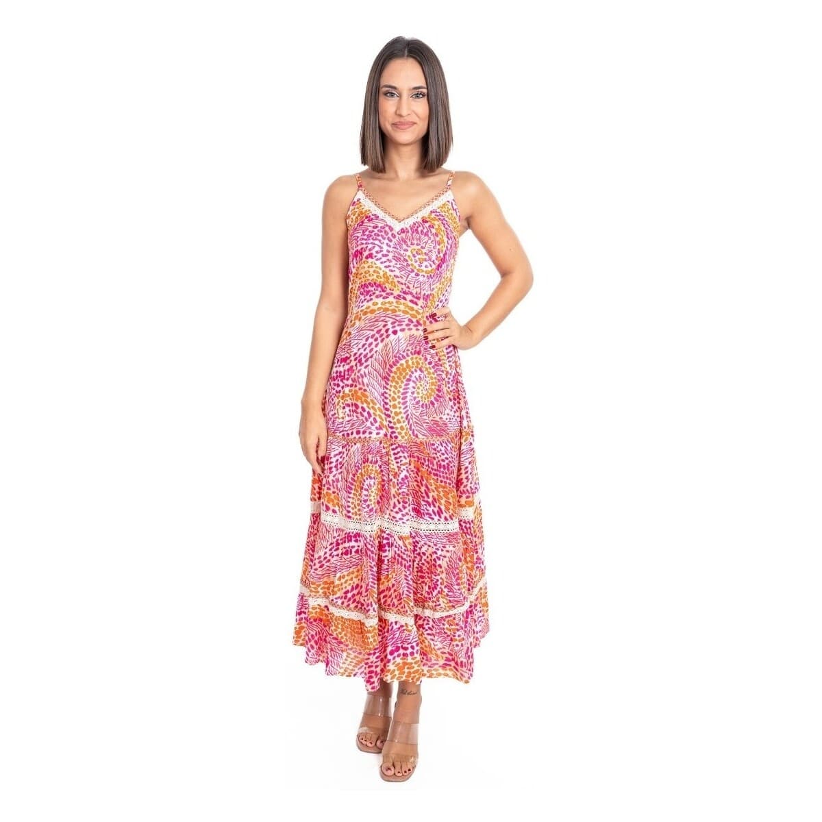 Μακριά Φορέματα Isla Bonita By Sigris Μακρύ Μίντι Φόρεμα