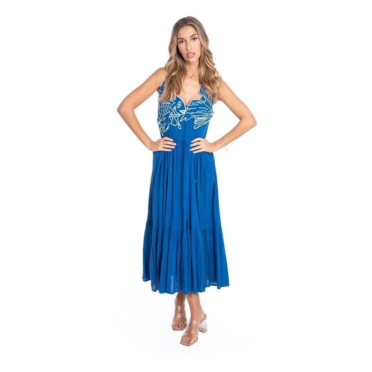 Μακριά Φορέματα Isla Bonita By Sigris Μακρύ Μίντι Φόρεμα