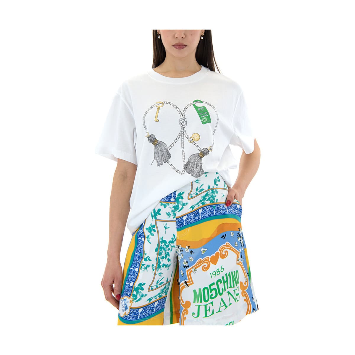 T-shirt με κοντά μανίκια Moschino T-SHIRT WOMEN JEANS