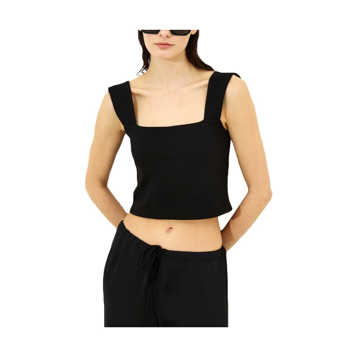 Μπλουζάκια με μακριά μανίκια Dolce Domenica PHILIPPA SLEEVELESS CROP TOP WOMEN