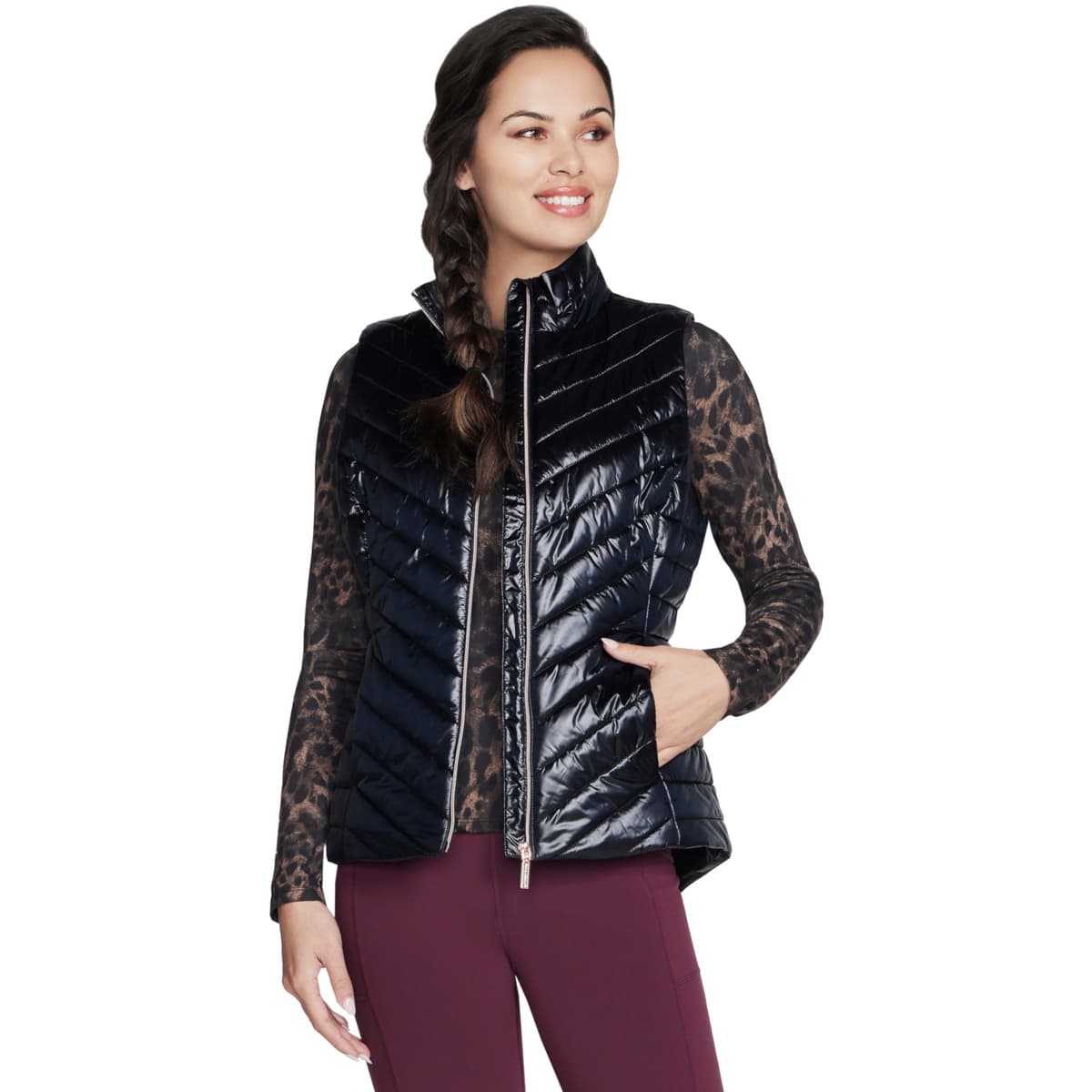 Χοντρό μπουφάν Skechers GO Shield Shine Vest