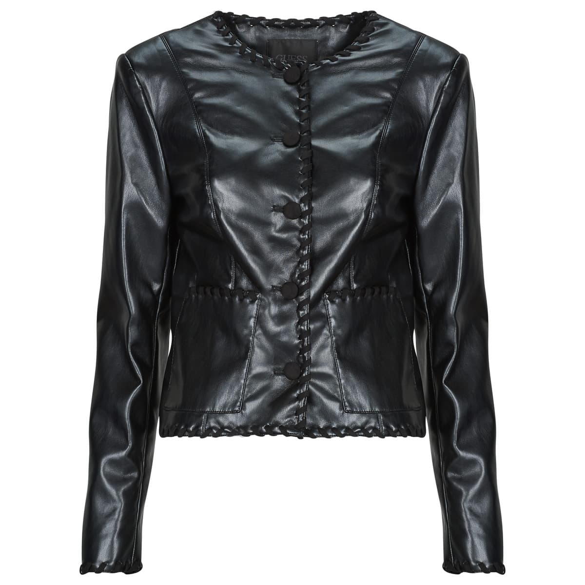 Δερμάτινο Μπουφάν Guess LEONTINE