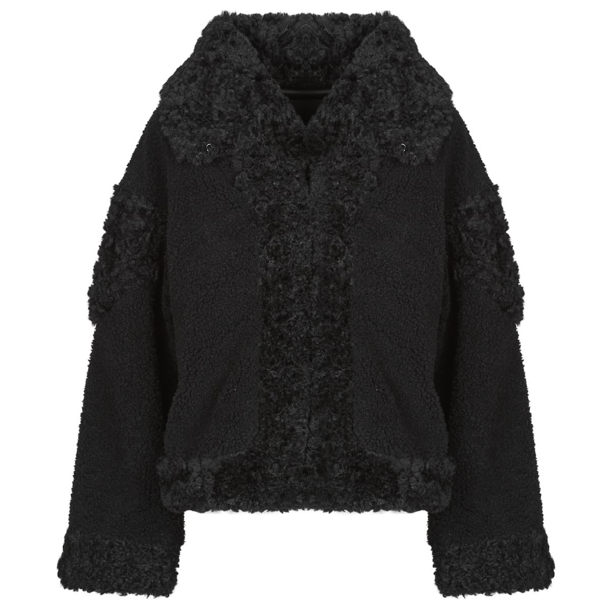 Μπουφάν Guess EZRA OVERSIZE FAUX FURE