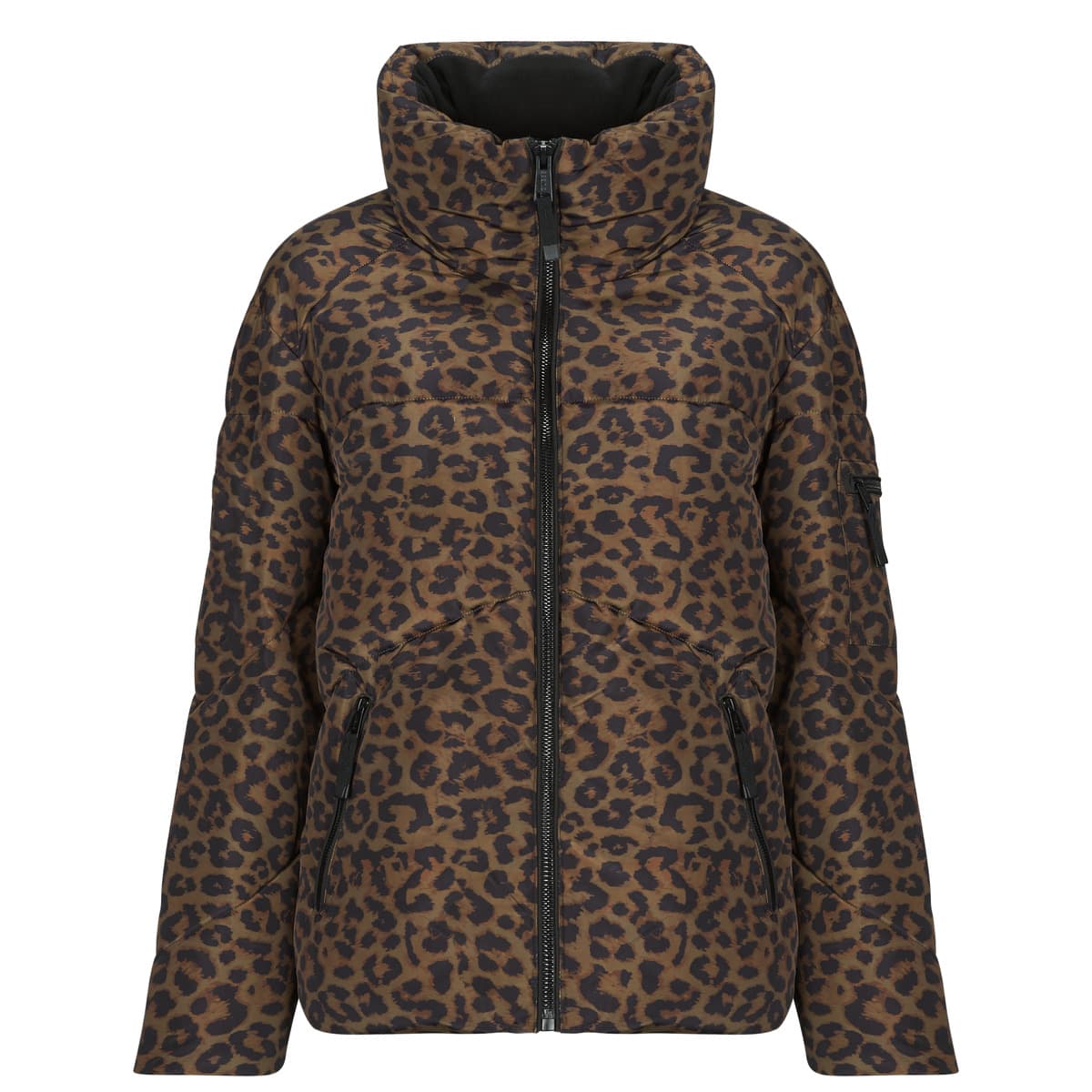 Χοντρό μπουφάν Guess MARTINA PRINT