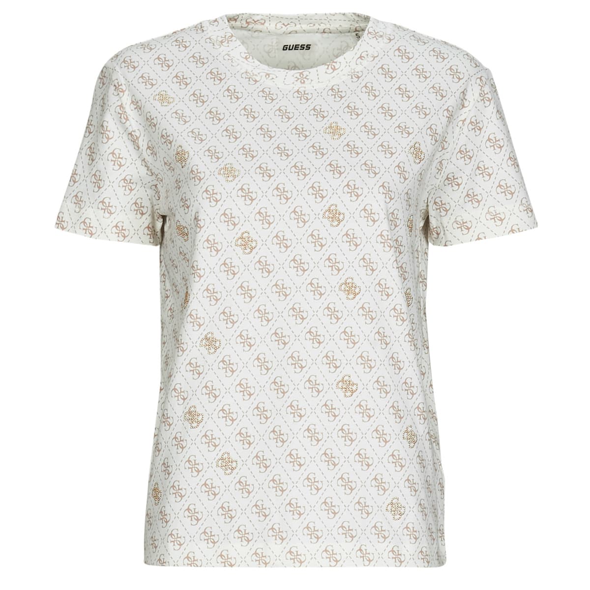 T-shirt με κοντά μανίκια Guess 4G RHOMBUS STUDS
