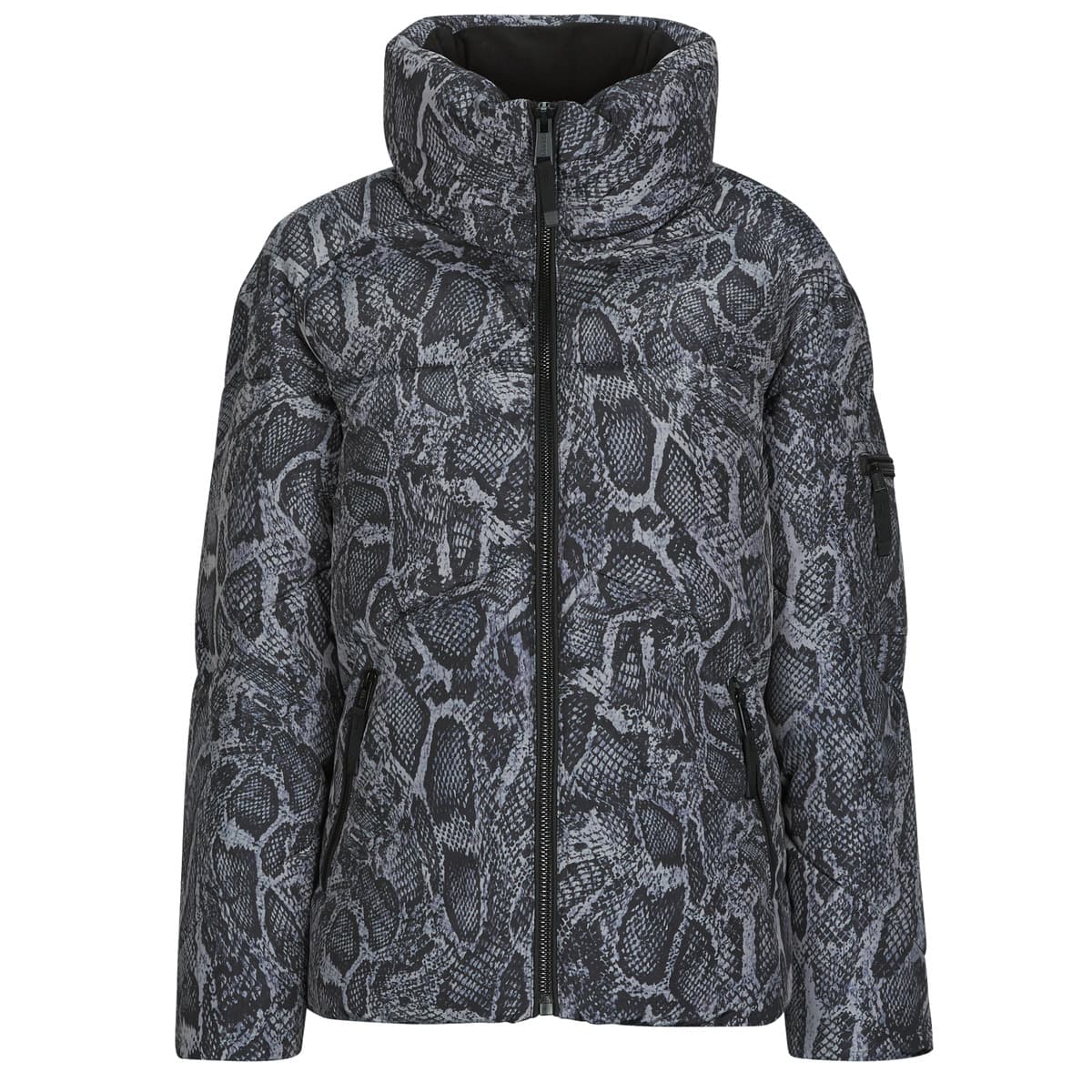 Χοντρό μπουφάν Guess MARTINA PRINT CROP