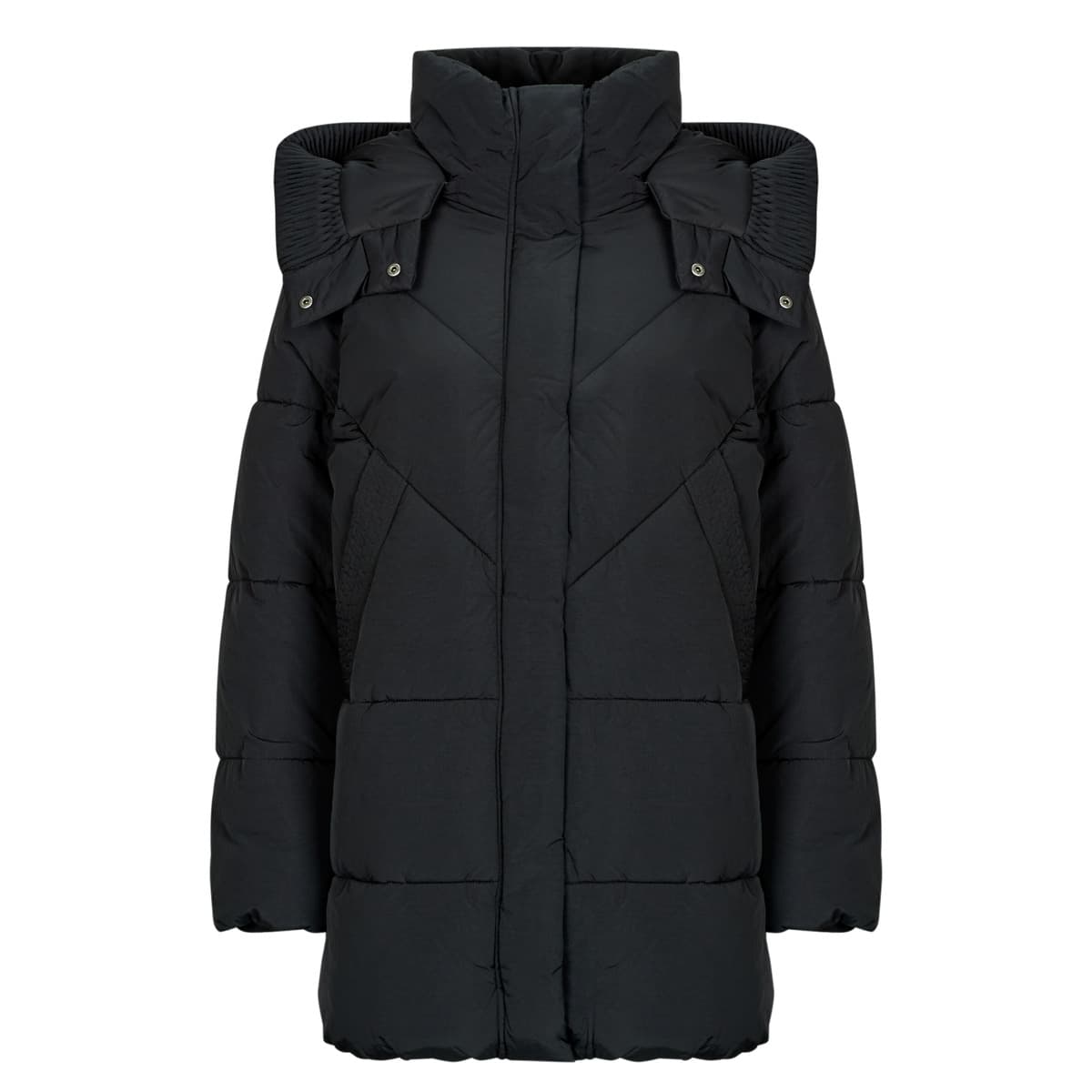 Χοντρό μπουφάν Guess ELEONOR HOODIE