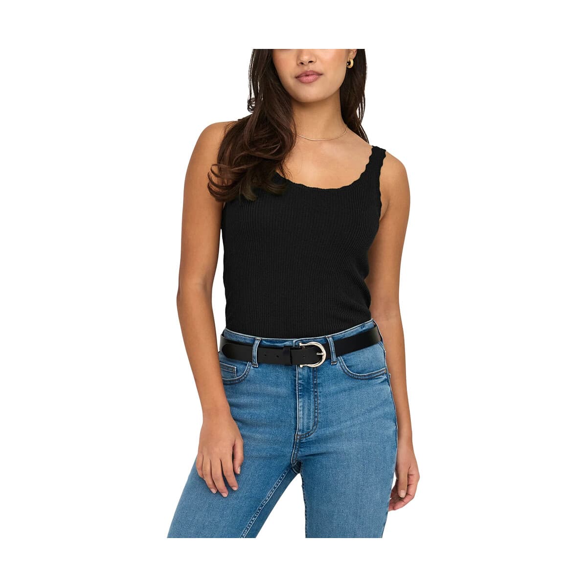 Μπλουζάκια με μακριά μανίκια Only ONLGEMMA KNITTED U NECK SLEEVELESS TOP WOMEN